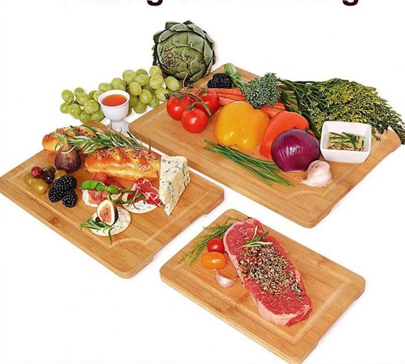 Bamboo Cutting Board Set